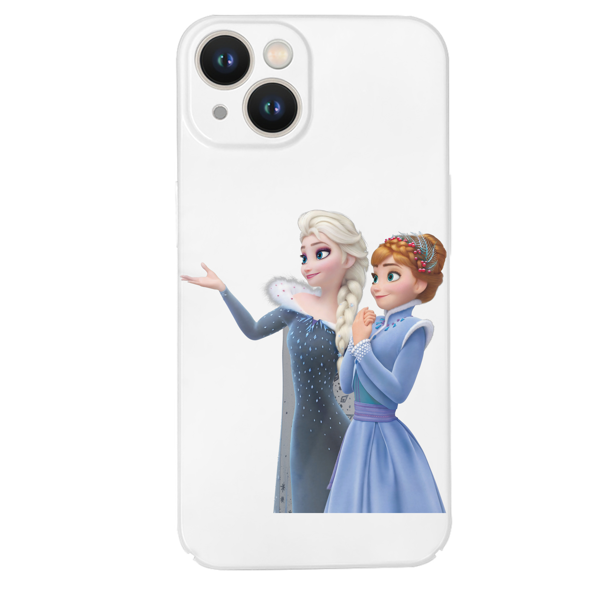 （画像用） アナと雪の女王 アンナ エルサ Frozen Anna Elsa 【iPhone 14シリーズ対応】ハードケース